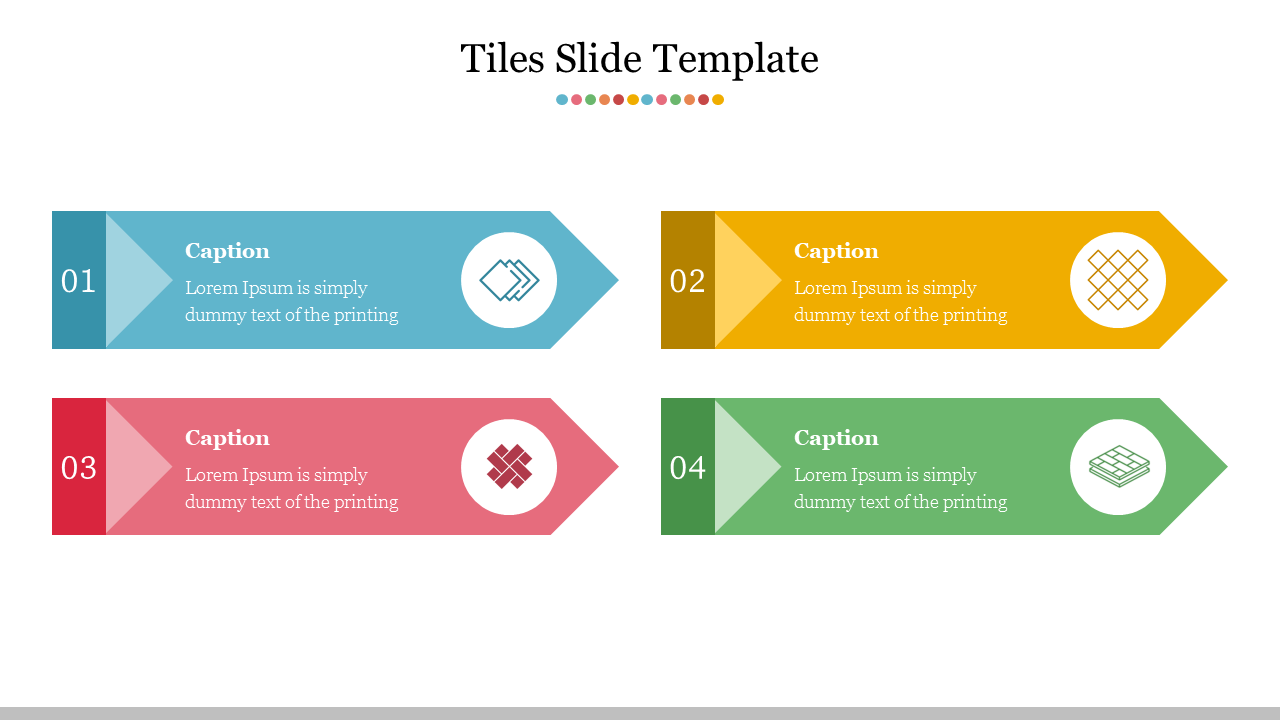 Incredible Tiles Slide Template Presentation Designs